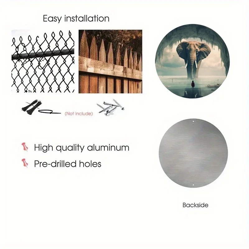 جولة معدن الألومنيوم تسجيل الفن اللوحة إكليل لوحات الزخرفية مدخل ديكور هدية قناع موضوع لشريط نادي ديكور جدران غرفة المنزل #3