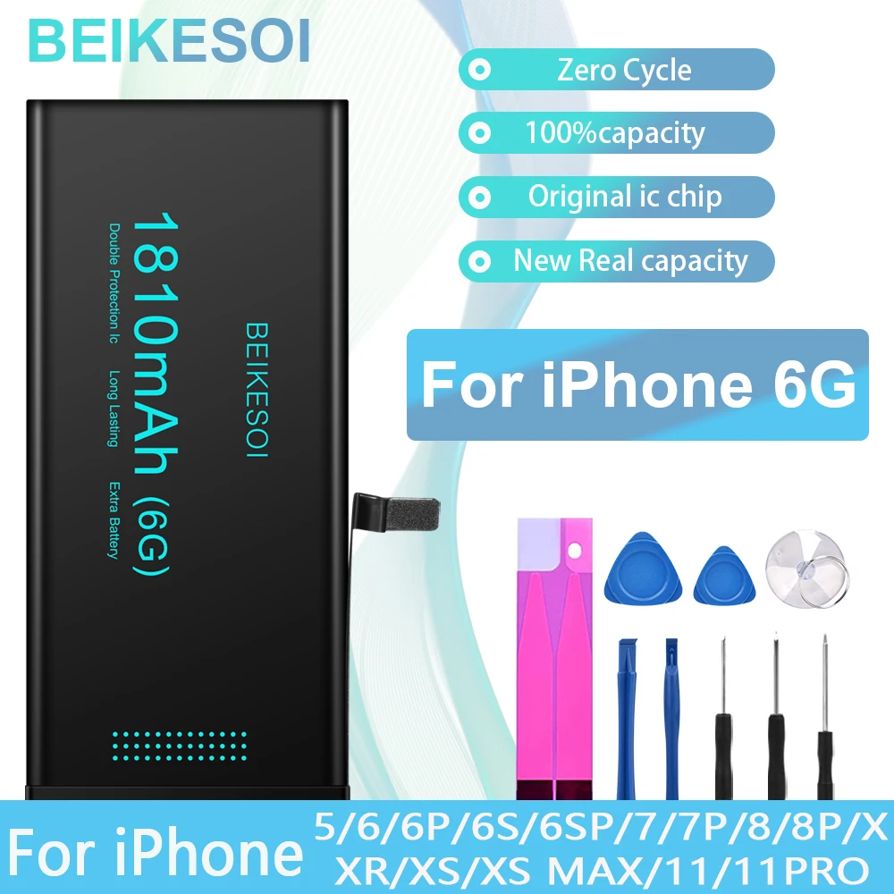 BEIKESOI Battery For iPhone 6 6S 6P 6plus 6SP 6Splus  Apple iPhone bateria For iPhone 6 6S 6SPLUS Mobile Phone Battery with Tool