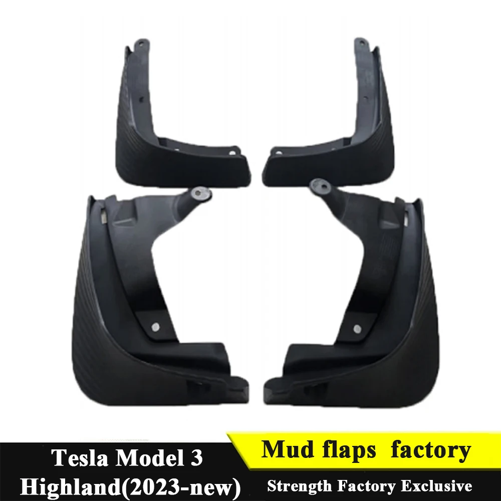 

For Tesla New Model Y Launch Juniper 2025 2022 2023 2024 Car Wheel Mud Flaps Guards MudFlaps Front Rear Fender TPE Mudguards