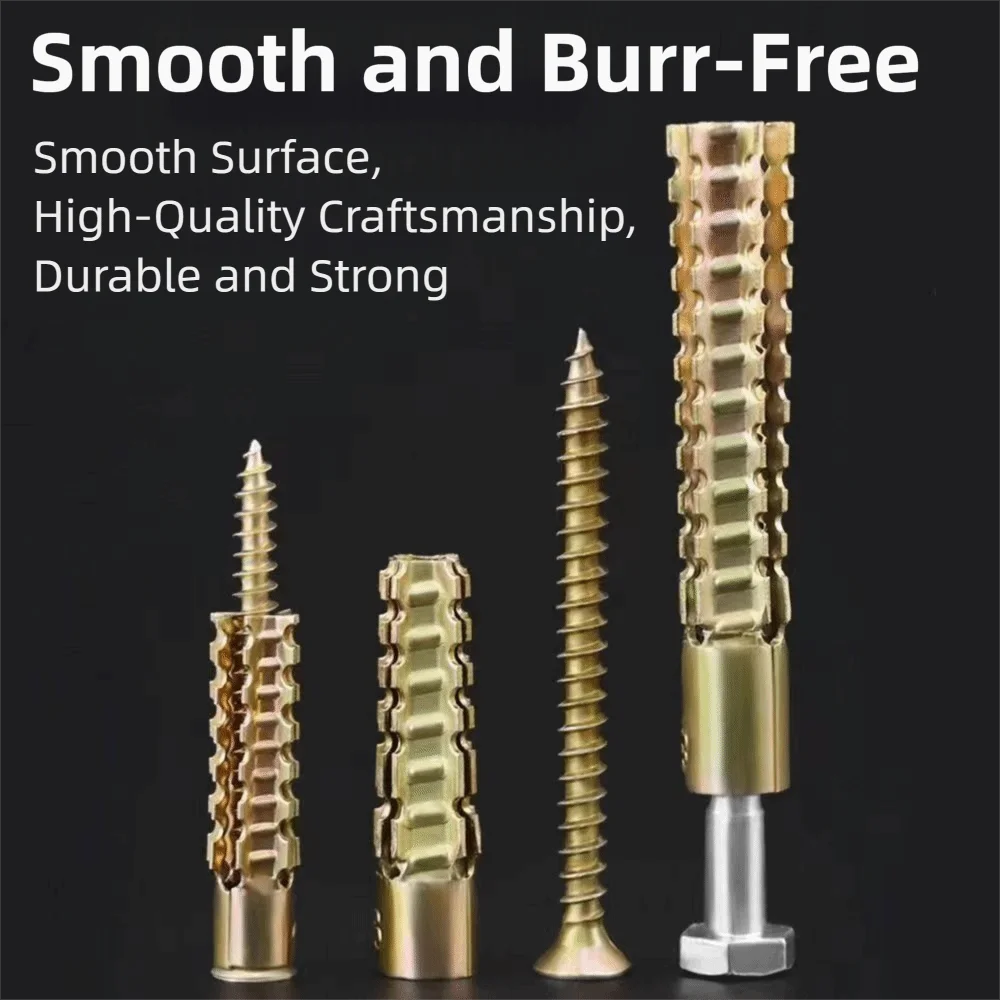 

100/150Set M6 M8 Metal Expansion Tube Pipe Self-Drilling Fastening Self Tapping Screw Corrosion Resistant Prevent Loose