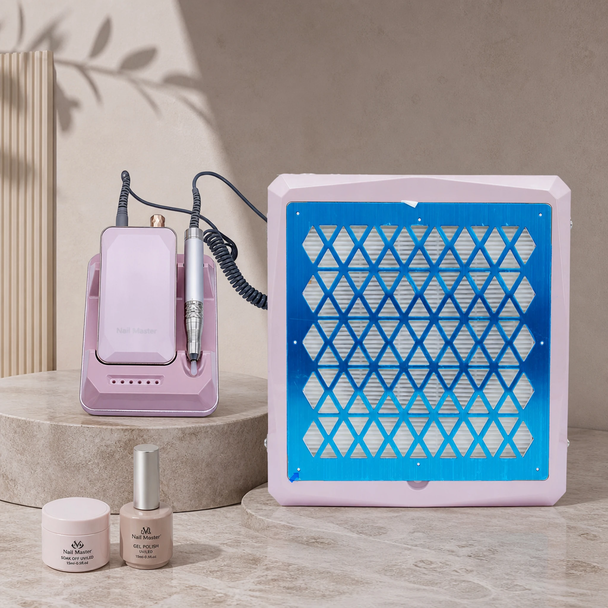 2066 High Quality UV LED Nail Lamp Low Noise Quick-Dry Square Design Automatic Table Lamp 120W Rechargeable