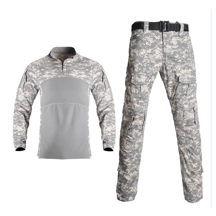 Military Man Camouflage Frog Suit Breathable Outdoor Tactical Sets Quick Dry Hunting Wear Male Combat Set for Extreme Survival view 3
