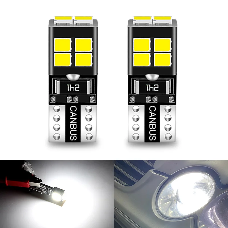 2x T10 194 168 W5W LED Bulb Sidelight No Error For Mercedes Benz W202 W220 W124 W211 W222 X204 W164 W204 W203 W210 Parking Light