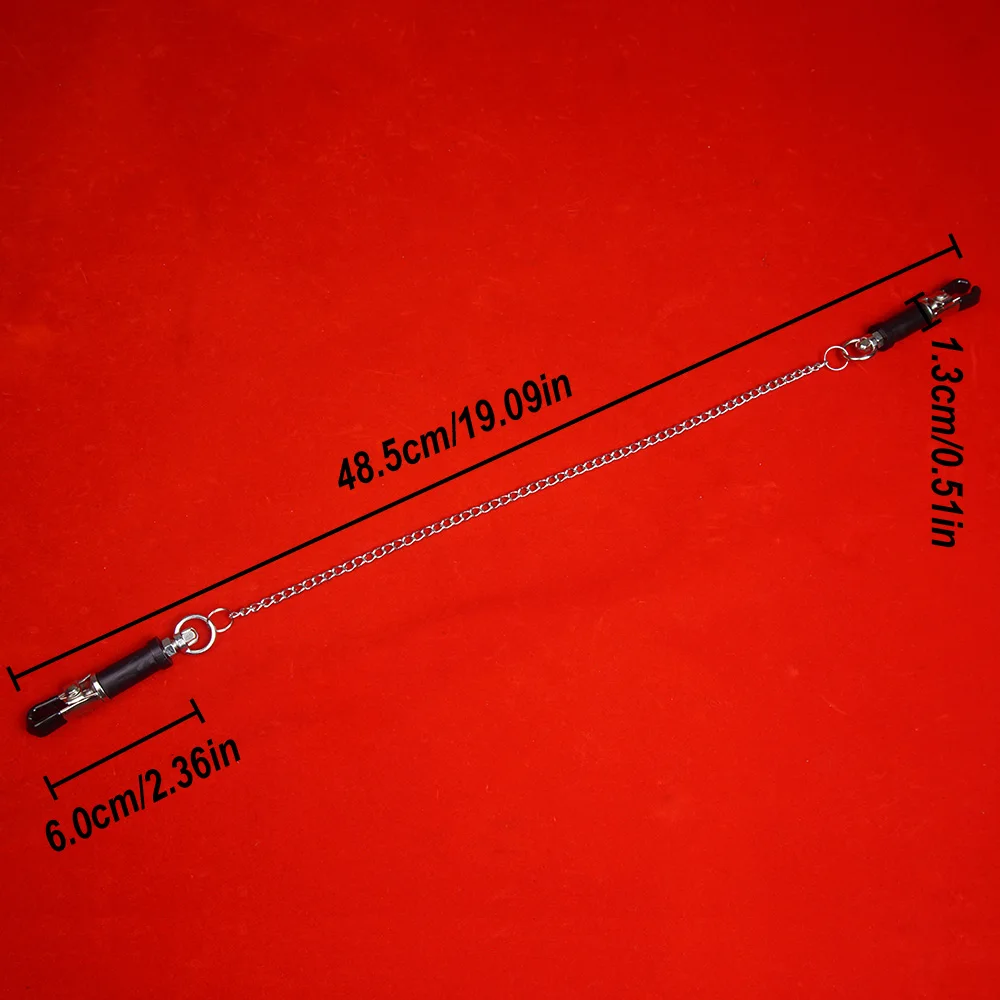 BDSM Crab Claw Twist Nipple Clamps with Chain Clips,Sex Toys for Couples,BDSM Bondage Accessories,SM Adult Games - view 6