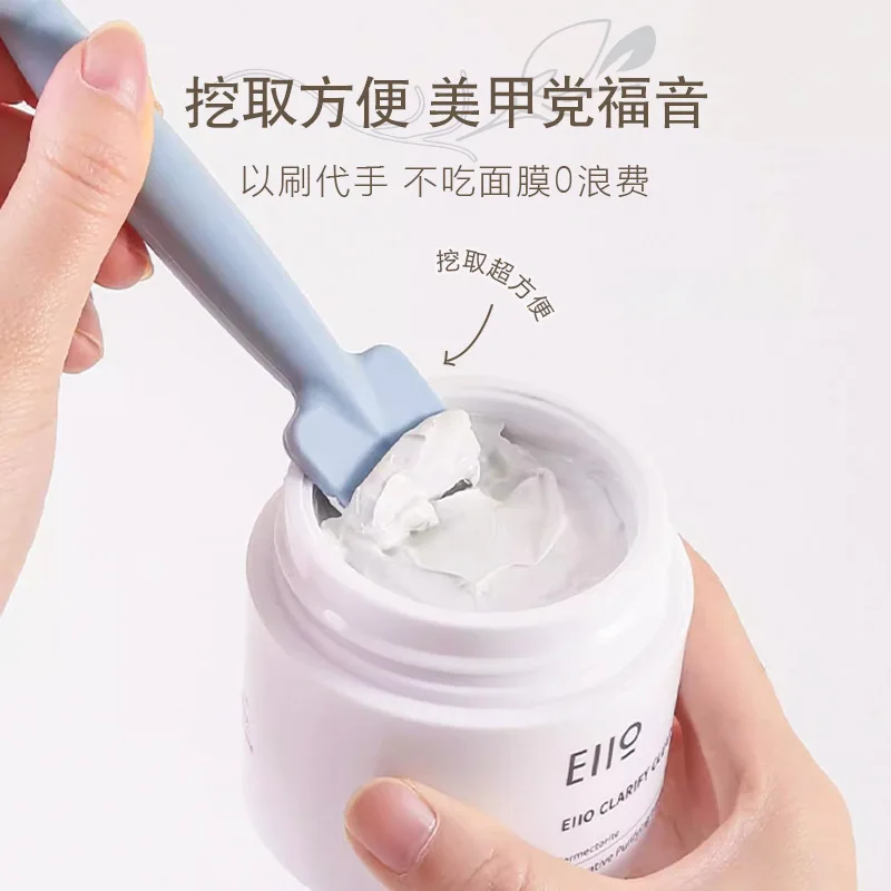 両端シリコンマスクブラシ 洗顔用 泥マスク塗布用 ブラックヘッド除去美容ツール