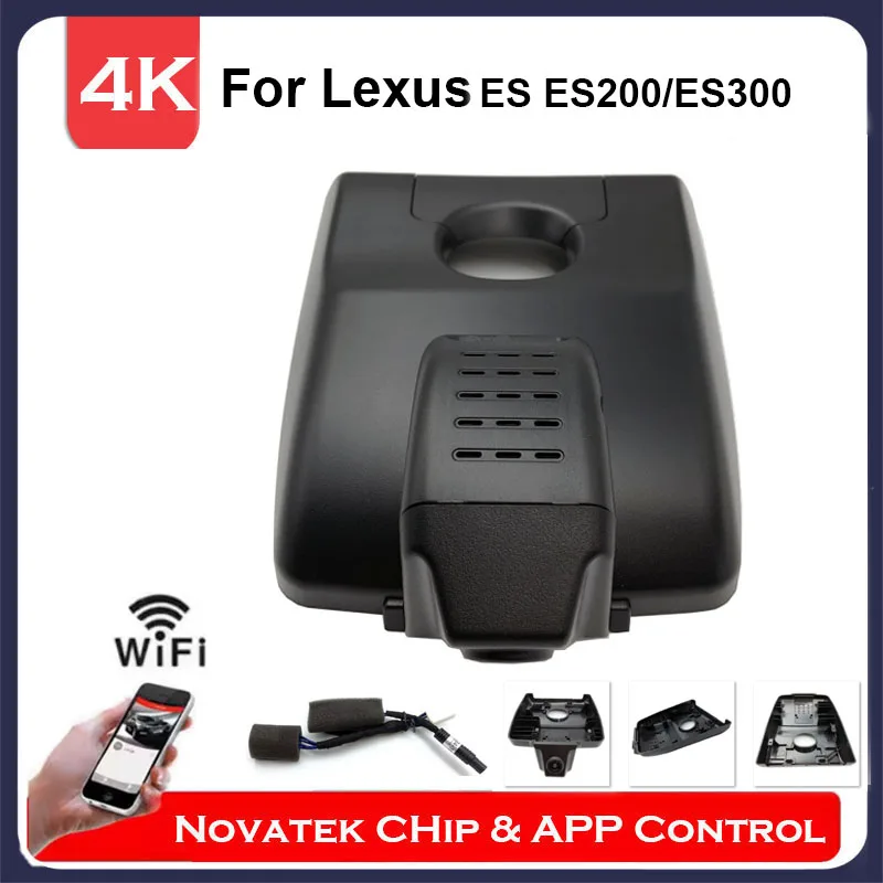 

4K HD видеорегистратор с Wi-Fi и камерами спереди и сзади для Lexus ES 400 350 300 300h 250 200 200t F SPORT 2018 2019 2020 2021, управление через приложение