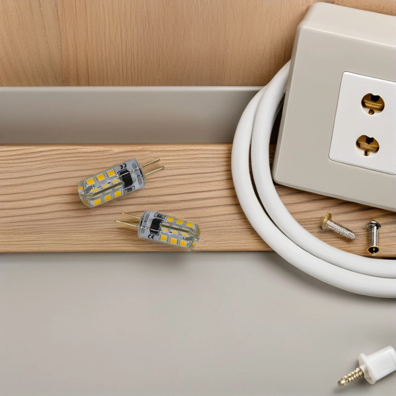 

10pcs G4 2.5W 220V 180Lm 3000-3500K Smd 2835 Led Bulb Warm White Lamp Light 360 Degree Beam Silicone Material Energy Saving Long