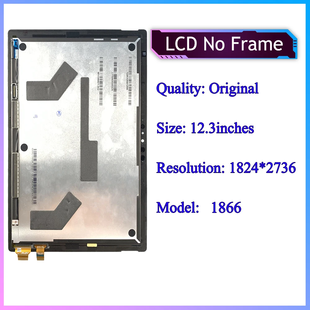 Original 12.3 Touch Screen for Microsoft Surface Pro 7 LCD Display