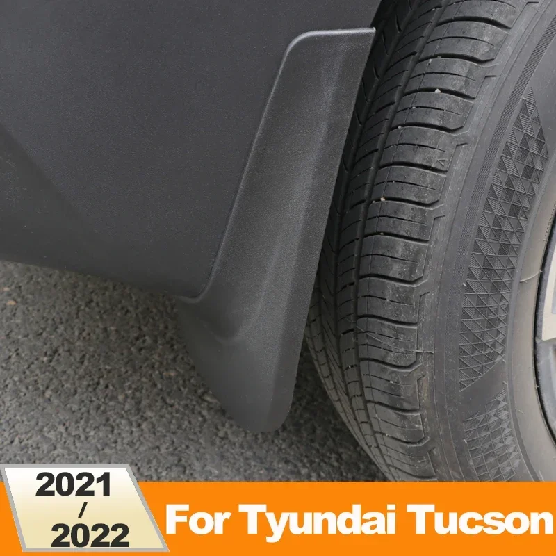 

Брызговики, прочные брызговики на крыло для Hyundai Tucson 2021-2023 2024 NX4, гибридные аксессуары, передняя и задняя часть автомобиля, 4 шт.