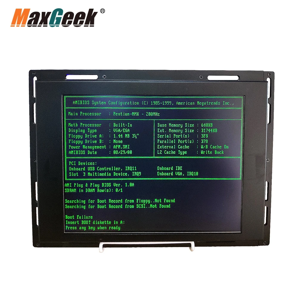 Monitor do Lcd de Maxgeek 12 Polegada para Substituição do Monitor do Crt do Pino 28hm-nm4 de Hass Vf2 Vf3 9