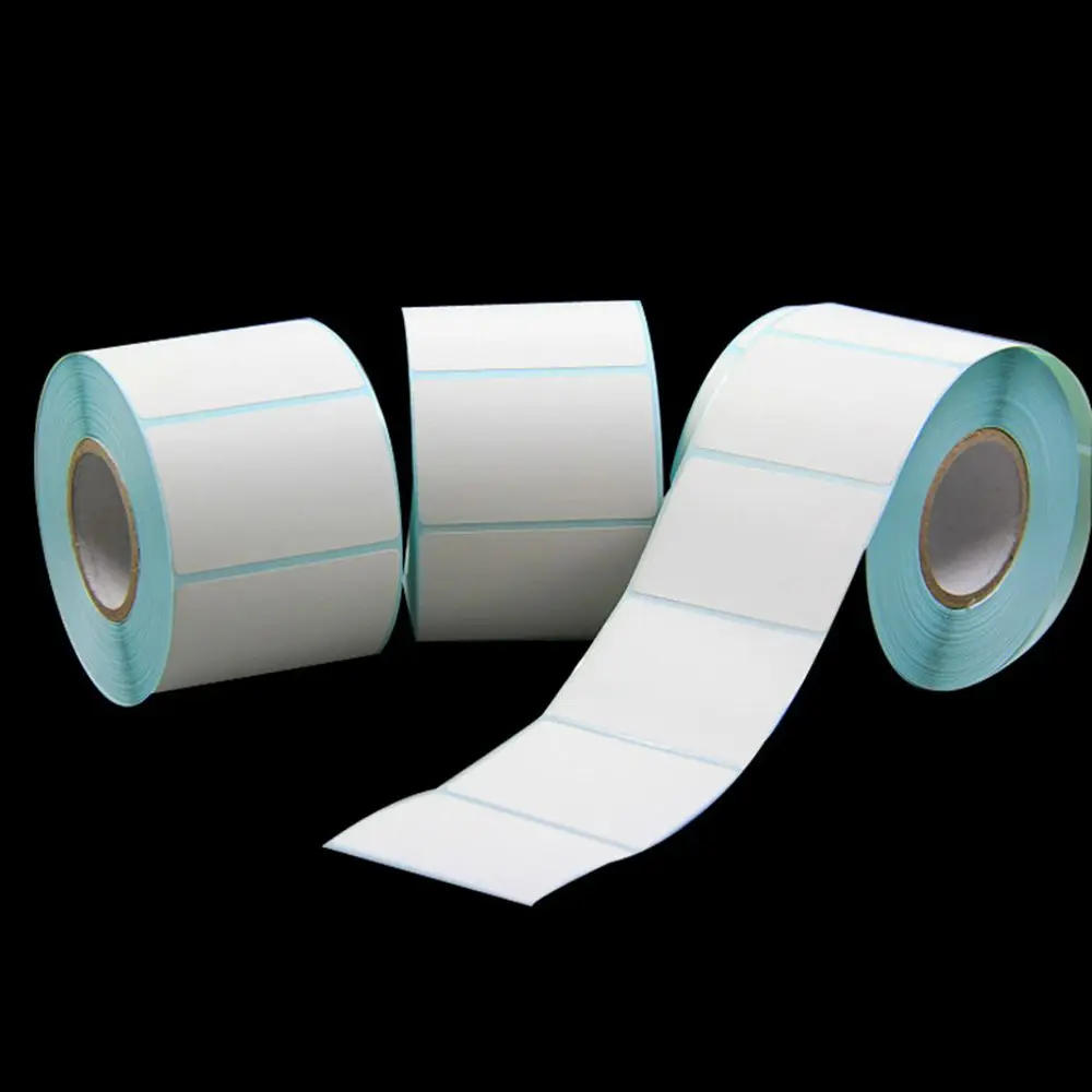 700pcs/Roll Convenient Blank Tag Print Supplies Adhesive Paper Package Label Waterproof Thermal Sticker