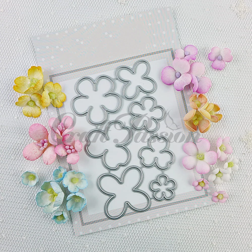 

Piggy Craft metal cutting dies cut die mold Flowers leaves lace frame Scrapbook paper craft knife mould blade punch stencils die