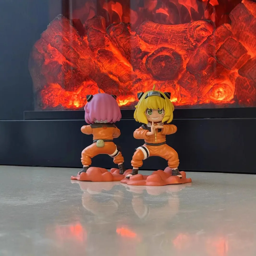 13 سنتيمتر عائلة تجسس أنيا مزور السلاحف مدرسة أنيمي اليدوية نموذج عمل أرقام سطح المكتب حالة تزيين هدية مزخرفة #5