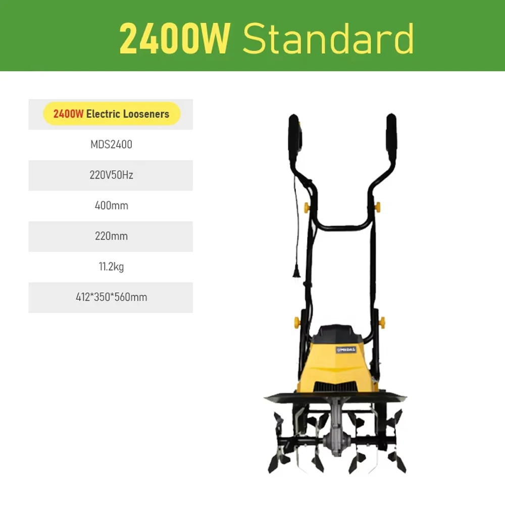 Small Household Agricultural Plow Rotary Weeder Small Tilling Electric Microtiller Electric Microtiller Loosening Machine