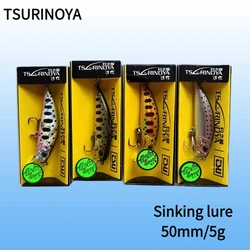 Tsurinoya 4PC 50mm 5g Sinking Minnow Artificial Bait for Trout Bass Fishing Wobbler Laser Hard Long Cast Fishing Lure DW63