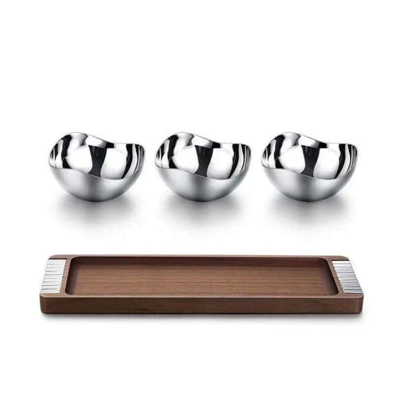 

Nordic style light luxury dried fruit plate, bed and breakfast hotel living room model room entrance snack bowl set