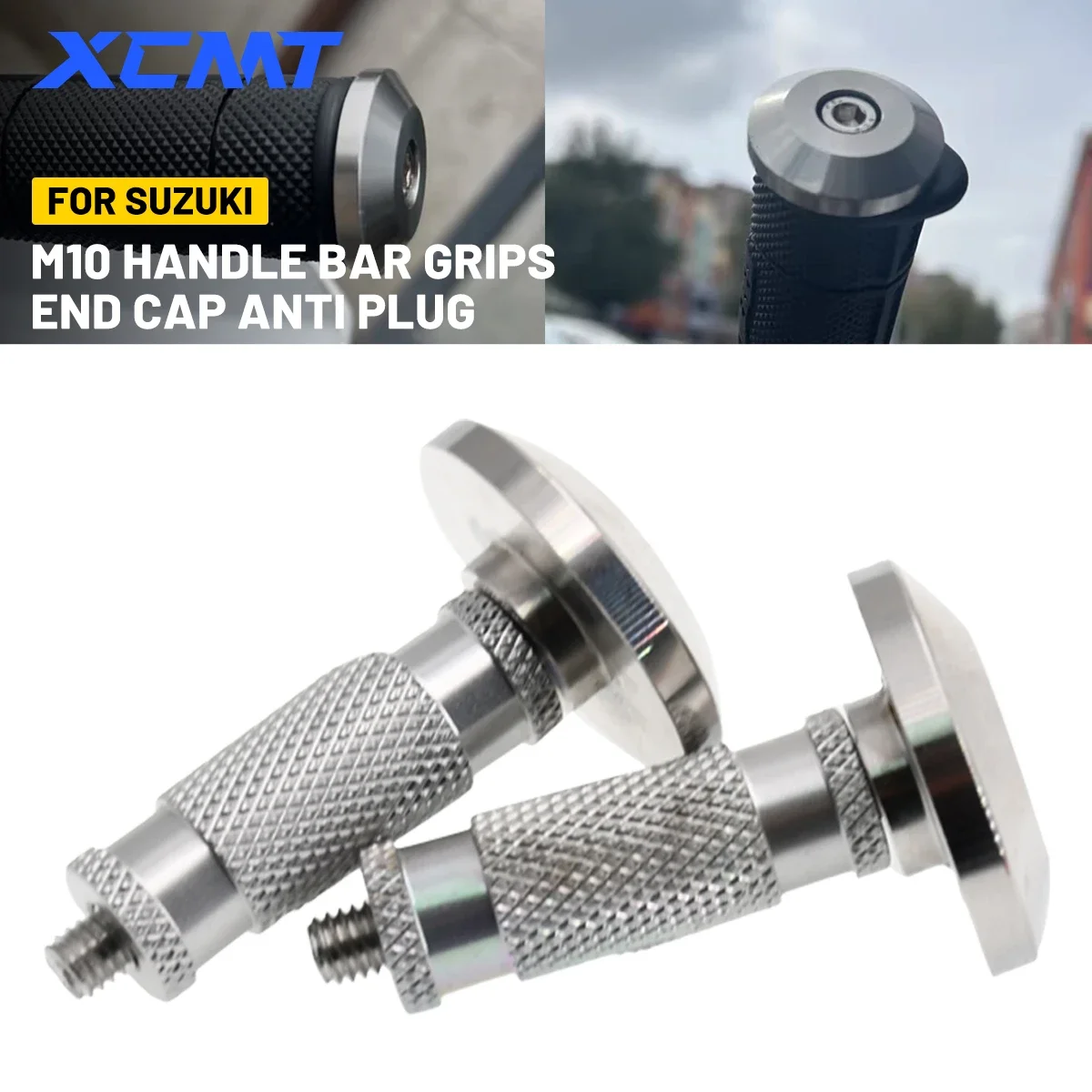 Motorrad M10 Griff Bar Griffe End Kappe Anti Stecker Zubehör Für KTM SuzukiYamaha Honda Kawasaki GasGas Moto Zubehör