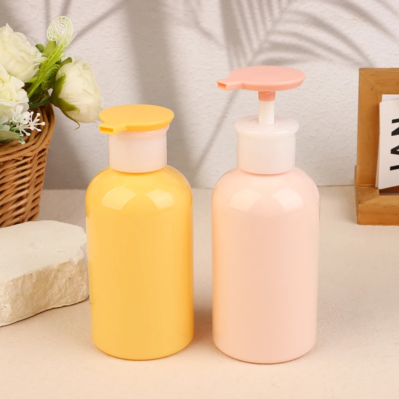 300ml Travel Toiletries Containers Portable Shampoo Bottles Empty Press-on Lotion Pump Bottles Empty Plastic Separate Case