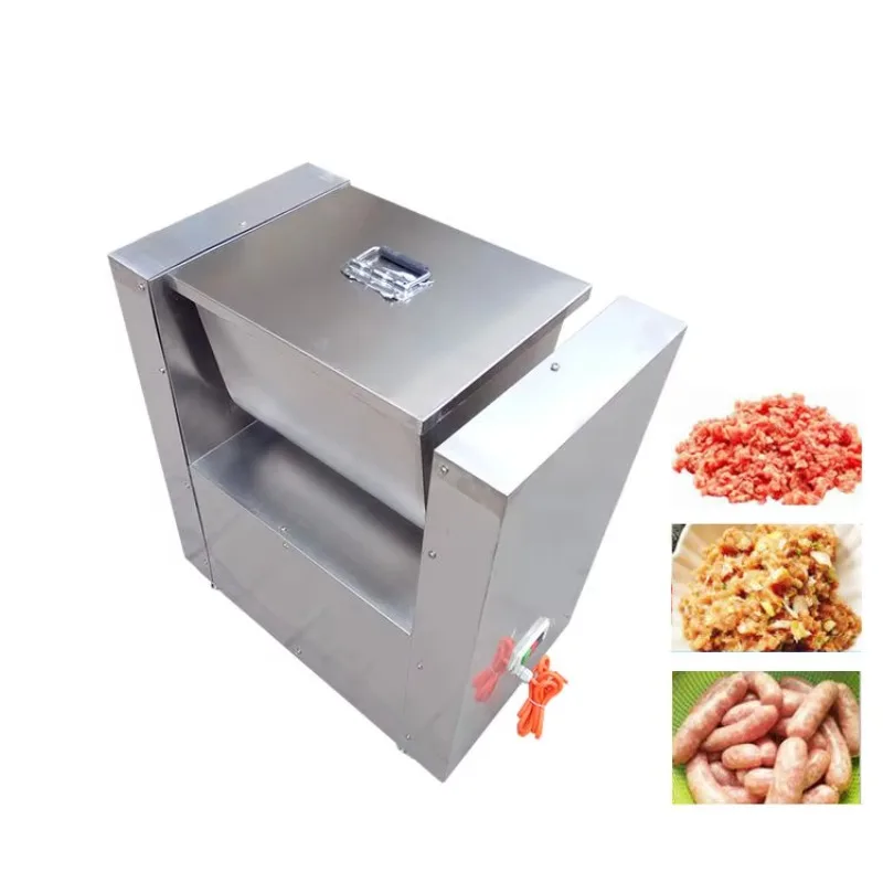 Electric Hopper Marinade Granular Feed Dumpling Bun Puree Stuffing Filler Meat Mixer Machine 15KG-50KG-100KG for Burger Patty