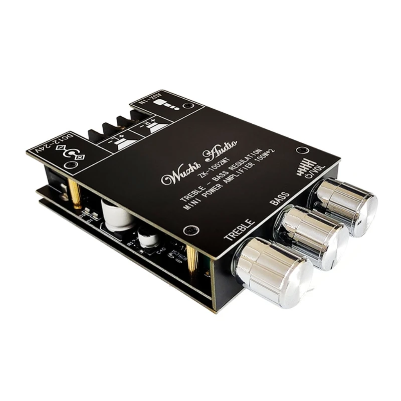 

2x100W Power Amplifier Board Module 1002MT with High & Bass Adjustment for Customers Who for Pursue Hifi Sound