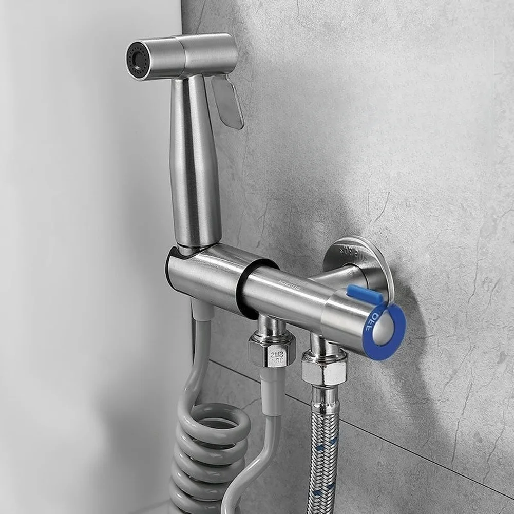 For Versatile Washing Tasks Stainless Steel Bidet Sprayer Stainless Steel Bidet Sprayer Wall Mounted Bidet Set