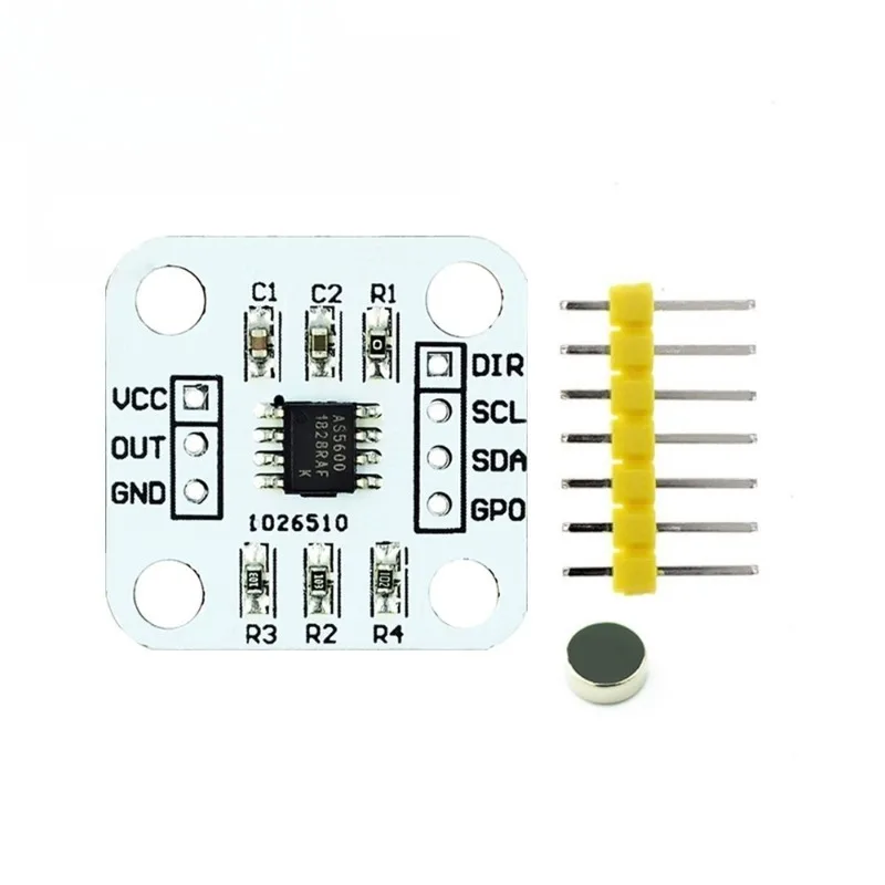 AS5600 Magnetic Encoder Magnetic Induction Angle Measurement Sensor Module 12bit High Precision for Aduino