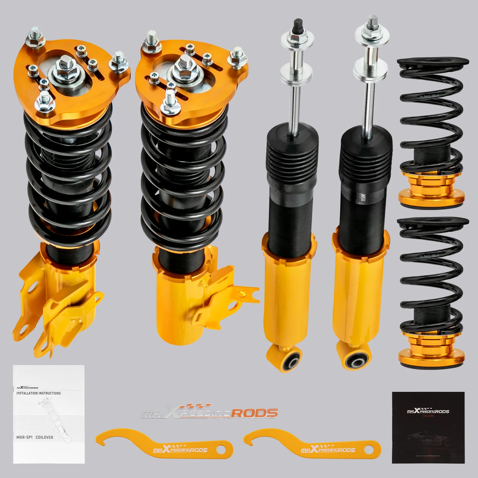 

Coilovers Shocks Suspension Springs Kit Adj Height For Honda Civic 2006-2011 Suspension Kit SHock Absorbers Lowering
