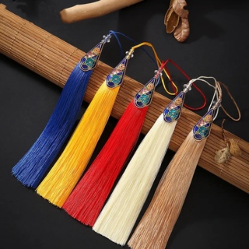 

3pcs/lot 16cm Enamel Tassel Polyester Wire Chinese Wind Curtain Accessories Car Decoration DIY Jewelry Making Accessories