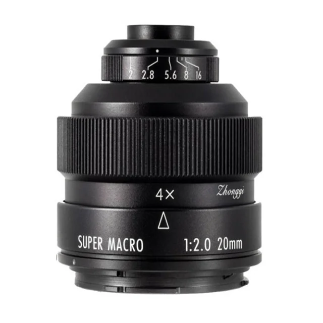 Objectif Ultra F2.0 4:1x, 20mm, adapté aux lentilles SLR et micro Partenaires simples