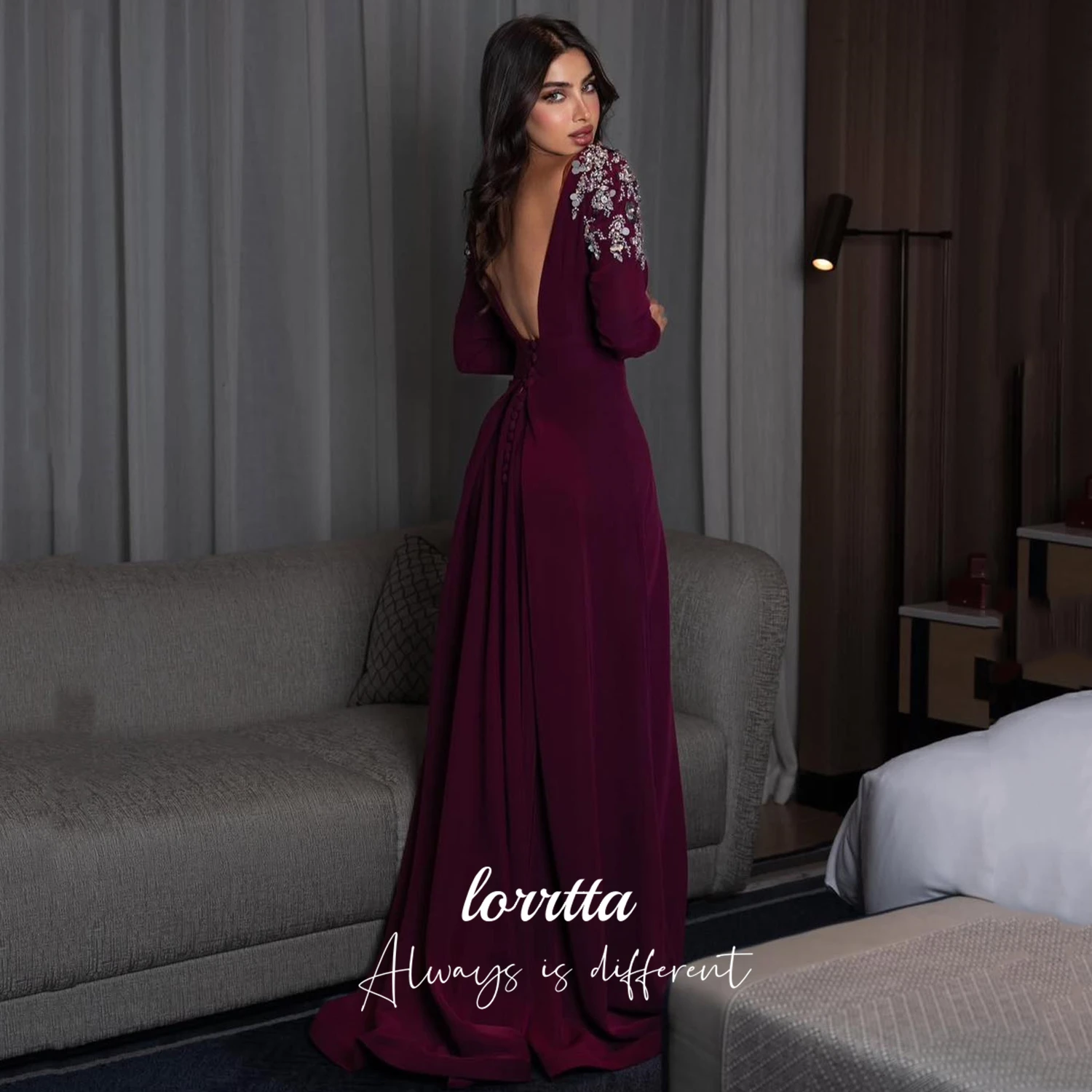 Lorrtta robe de bal personnalisée pour invité de mariage robe de soirée élégante Happy Sharon 2025 femme robe d'occasion spéciale فساتmavera