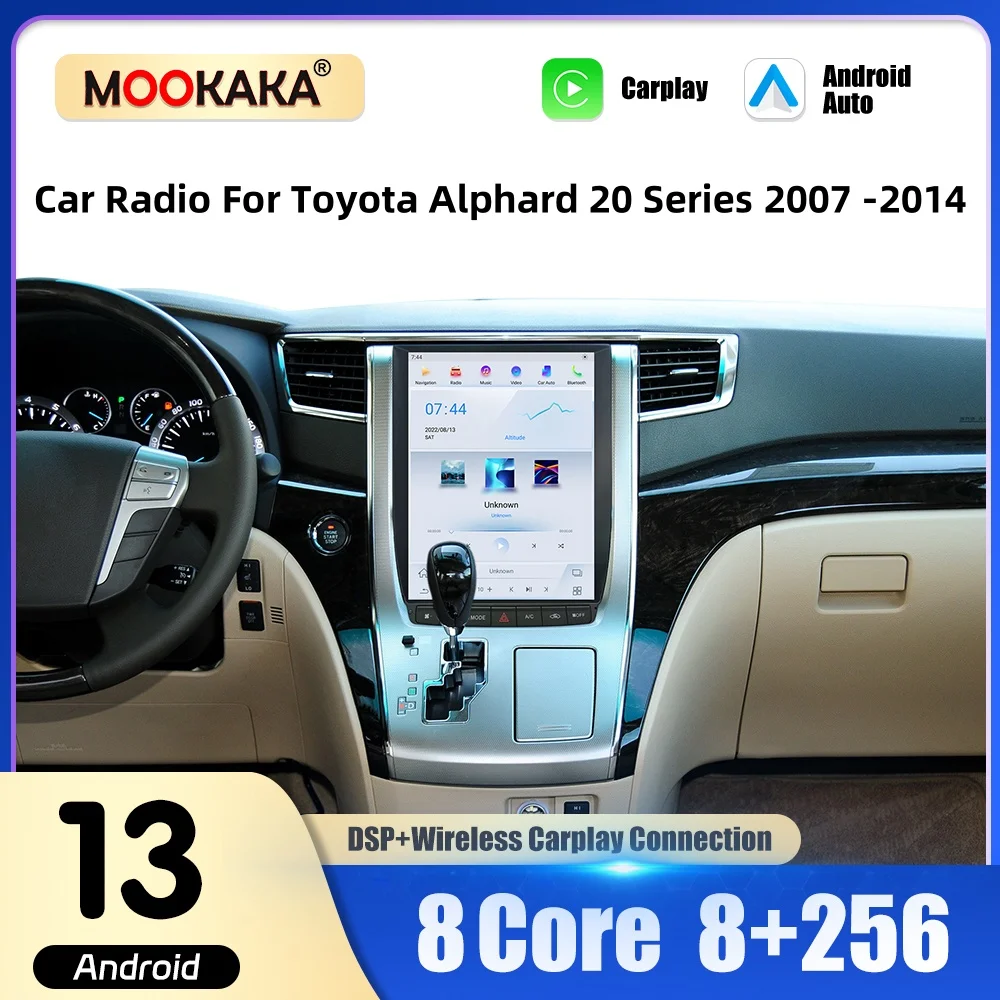 

Car Radio For Toyota Alphard 20 Series 2007 -2014 Wireless Carplay Android Auto Multimedia Player GPS Autoradio Stereo Head Unit