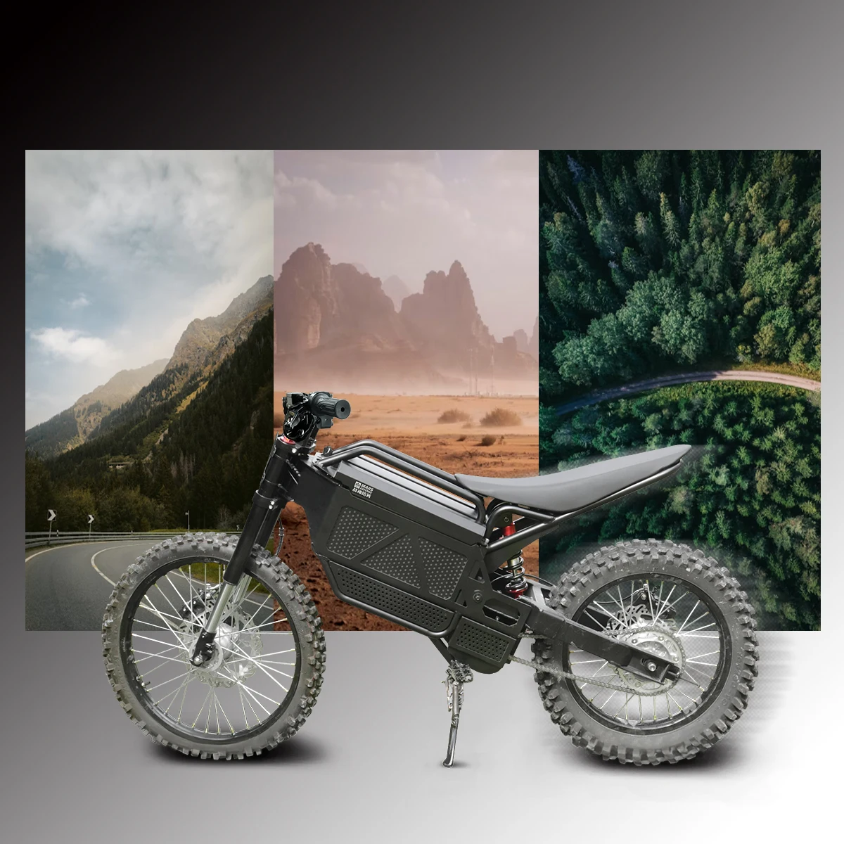 Adult electric off-road motorcycle, 2000w electric motorcycle, all-terrain, multi-suspension, outdoor off-road motorcycle