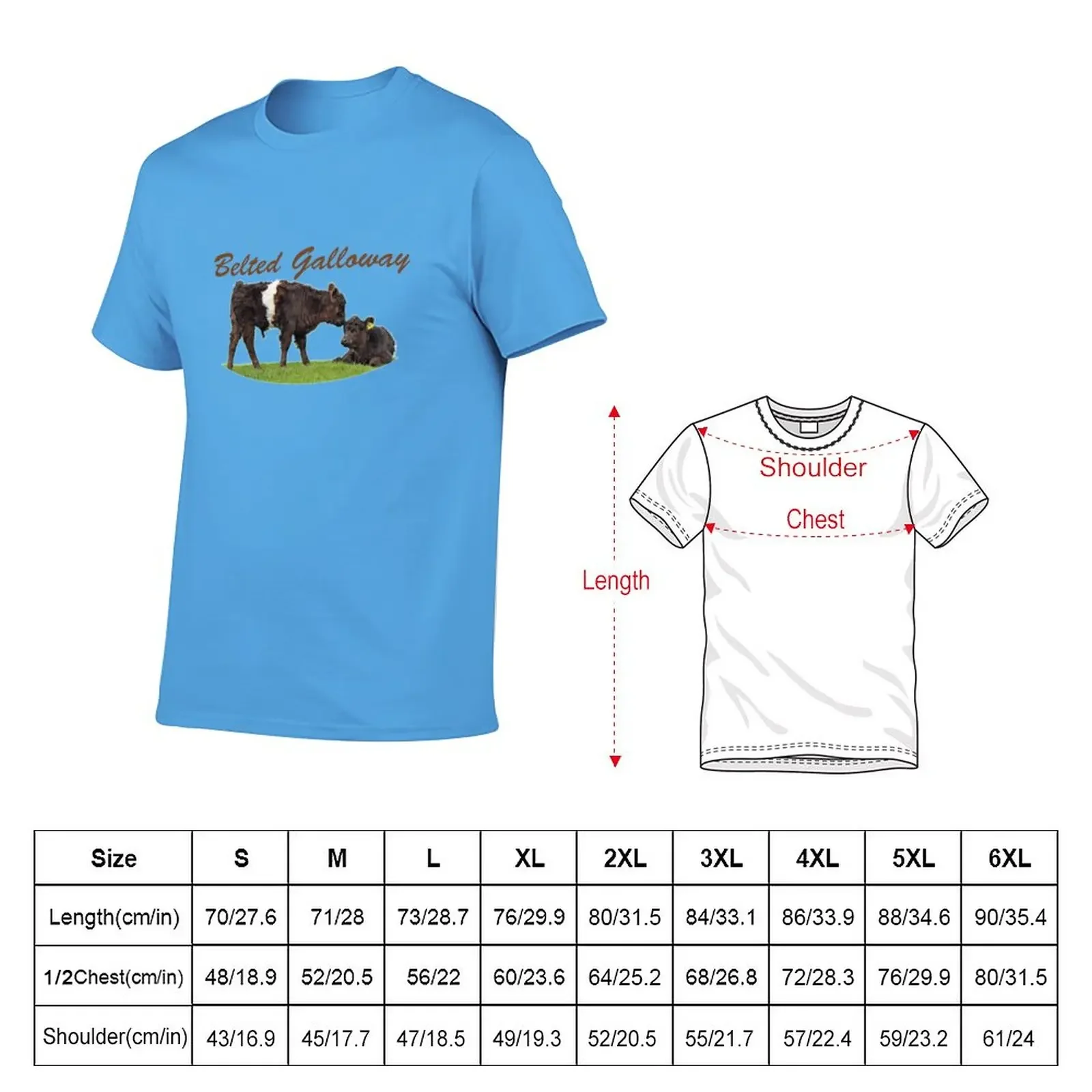 Belted Galloway T-Shirt animal prinfor boys tops fitted t shirts for men