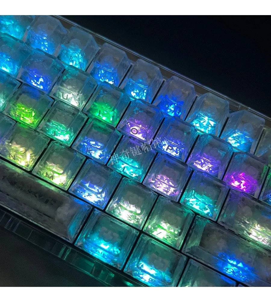 Original factory pioneer Mai from ace68wooting little bee night demon keycap (ice carbon fiber) PC