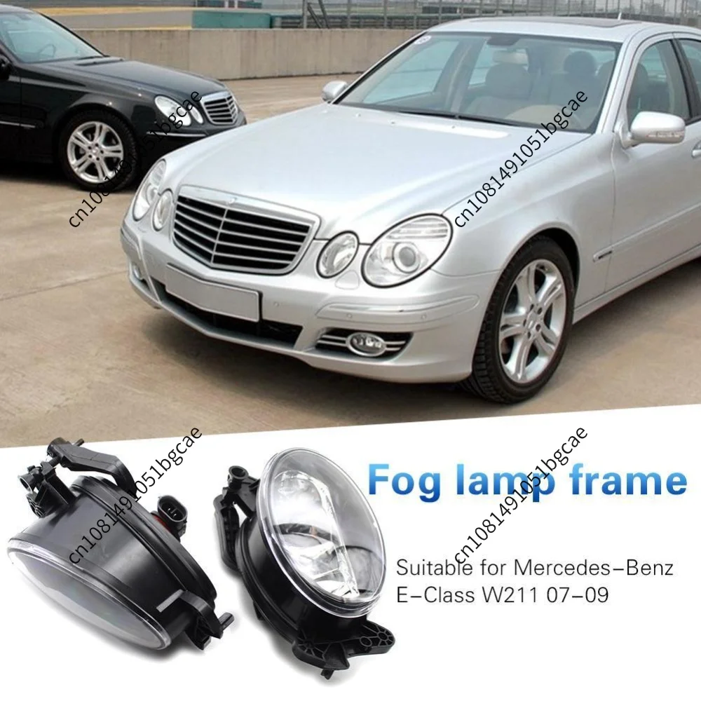 Car Front Bumper Fog Light MB2592117 MB2593117 Front Fog Lamps Fog Lights Halogen Bulbs for Mercedes E Class W211 2007-2009