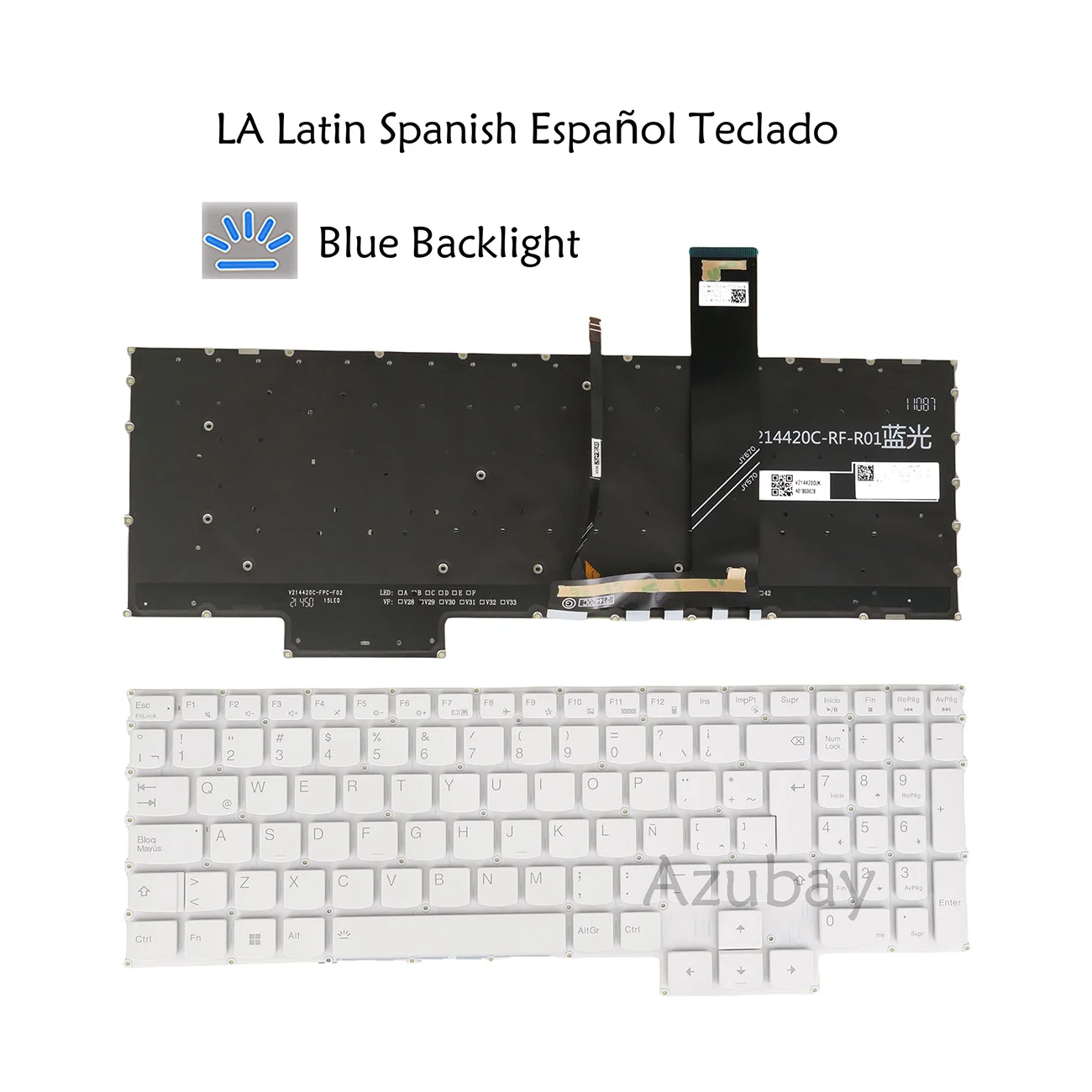 LA Latin SP Spanish Keyboard For Lenovo Legion 5 Pro 16ACH6, 5 Pro 16ACH6H, 5 Pro 16ITH6, 5 Pro 16ITH6H 82JS 82JQ 82JF 82JD