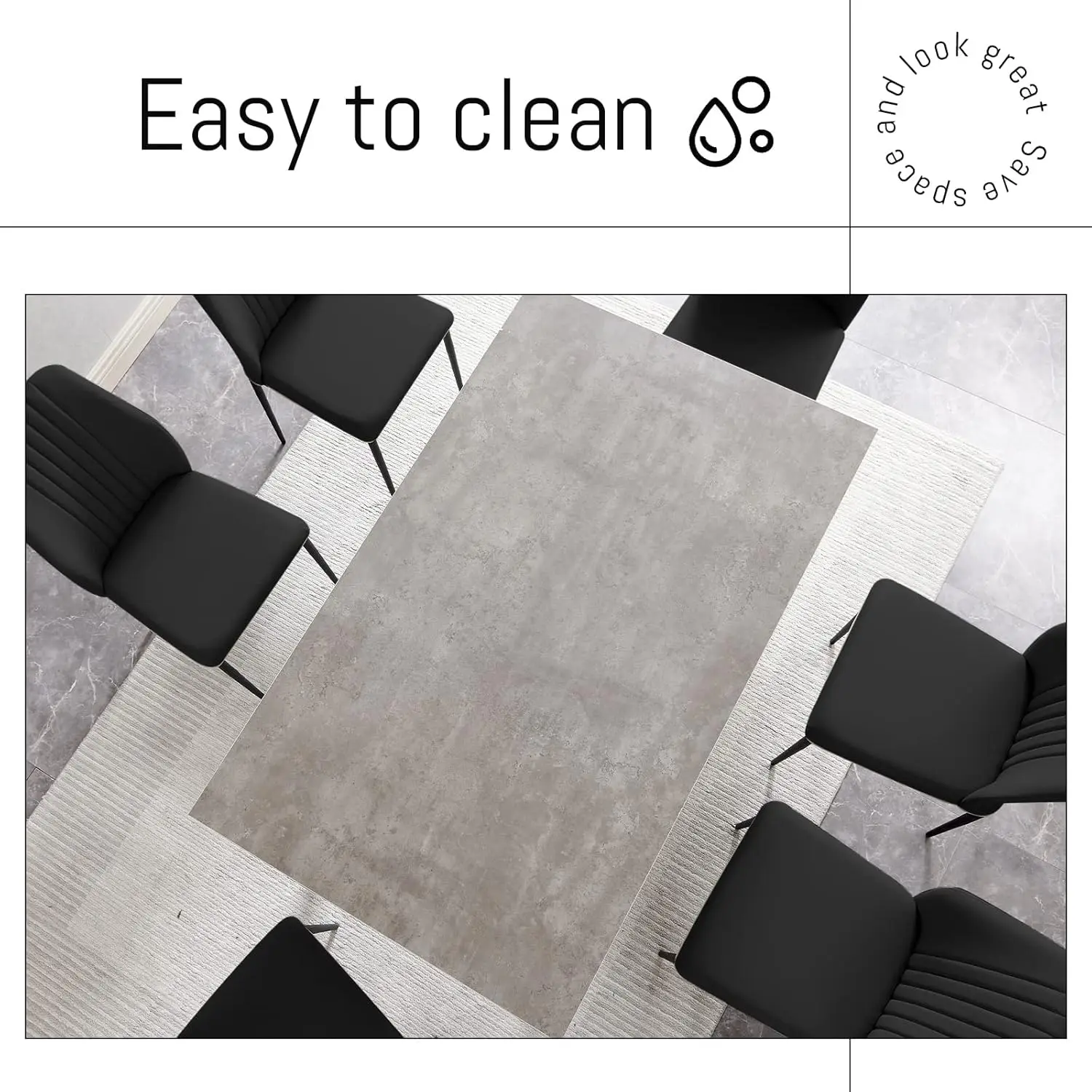 Set Rectangular Wood Dining Table with 4 Upholstered Leather Chairs This Stylish Cutlery Set Is Perfect For Use At The Table