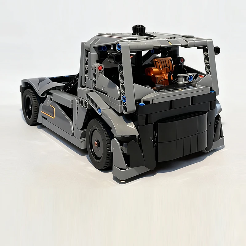 City Car Model MOC Building Bricks Grey High-Performance Truck Modular Technology Children Holiday Gifts Assemble Toys Suit