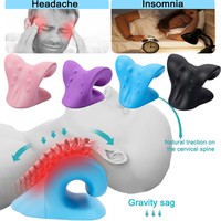 Neck Stretcher Shoulder Massage Cervical Spine Stretch Gravity Muscle Relaxation Traction  Pillow Relieve Pain Spine Correction