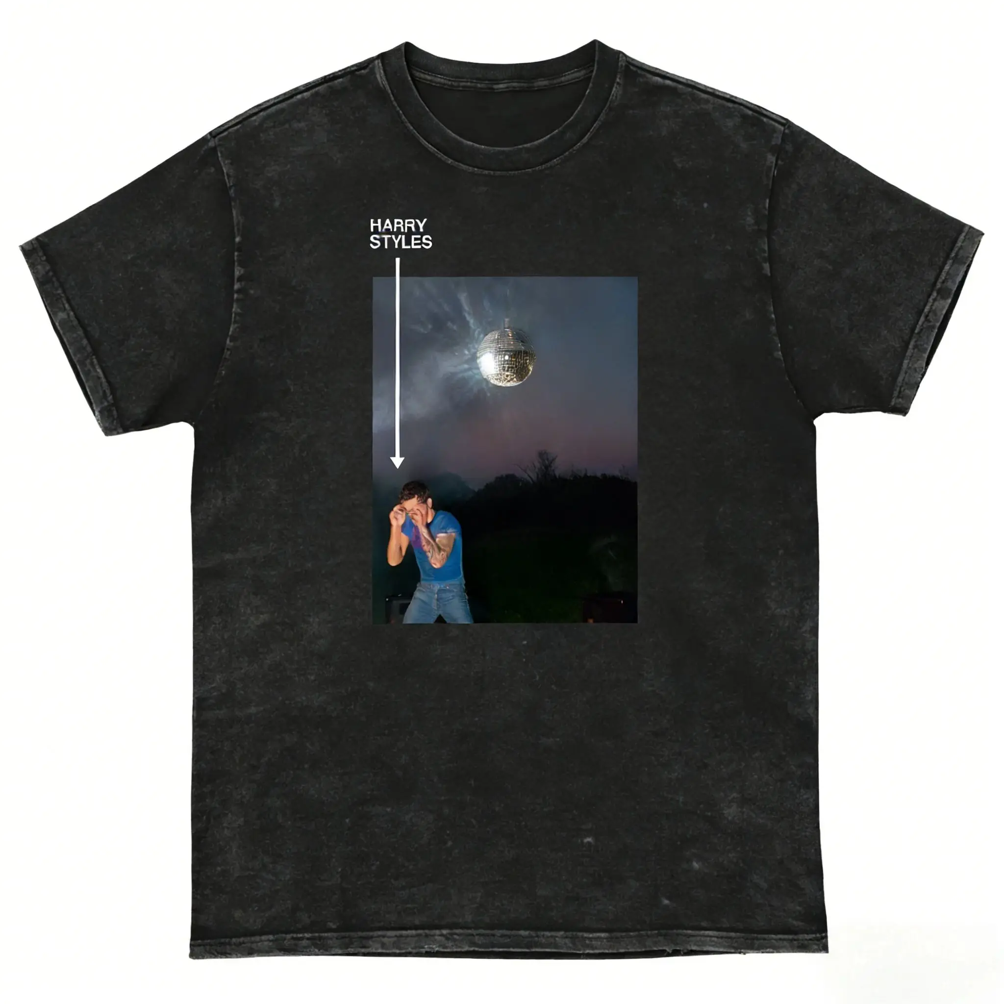 Y2k Hot Sale Tshirt Harry Styles Kiss All The Time Disco Occasionally Album Acid Wash Cotton Casual Loose Short Sleeve Unisex