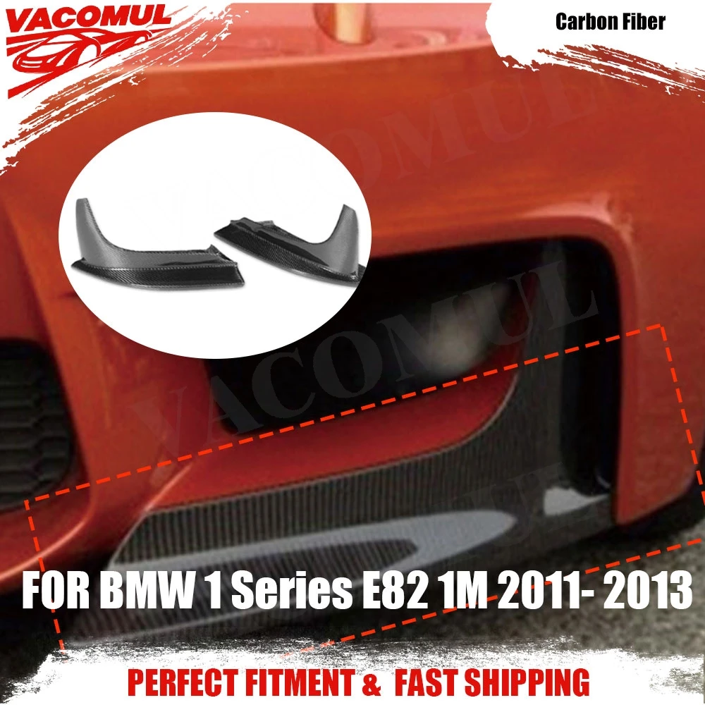 

VACOMUL Carbon Fiber Front Lip Bumpers Splitters Valance Flaps For BMW 1 Series E82 1M Coupe 2 Door 2011 FRP Front Lip Splitters