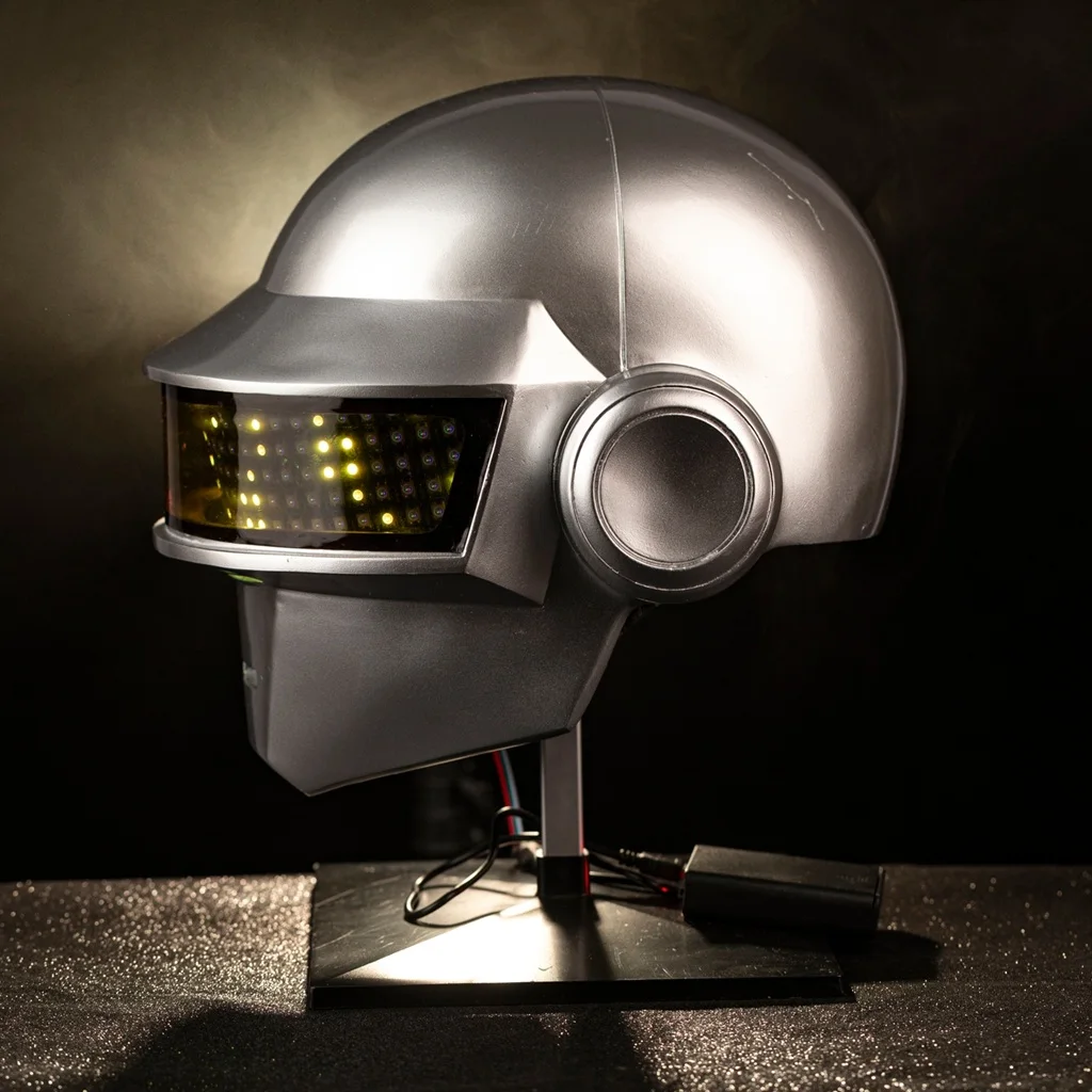 Xcoser Hełm Daft Punk z Podświetleniem LED Thomas Bangalter Maska Cosplay Repliki z Żywicy