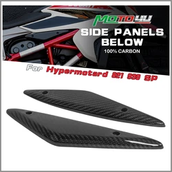 For Ducati Hypermotard 821 939 SP Carbon Fiber Side Panels Below The Tank Motorcycle Side Cover Decoration