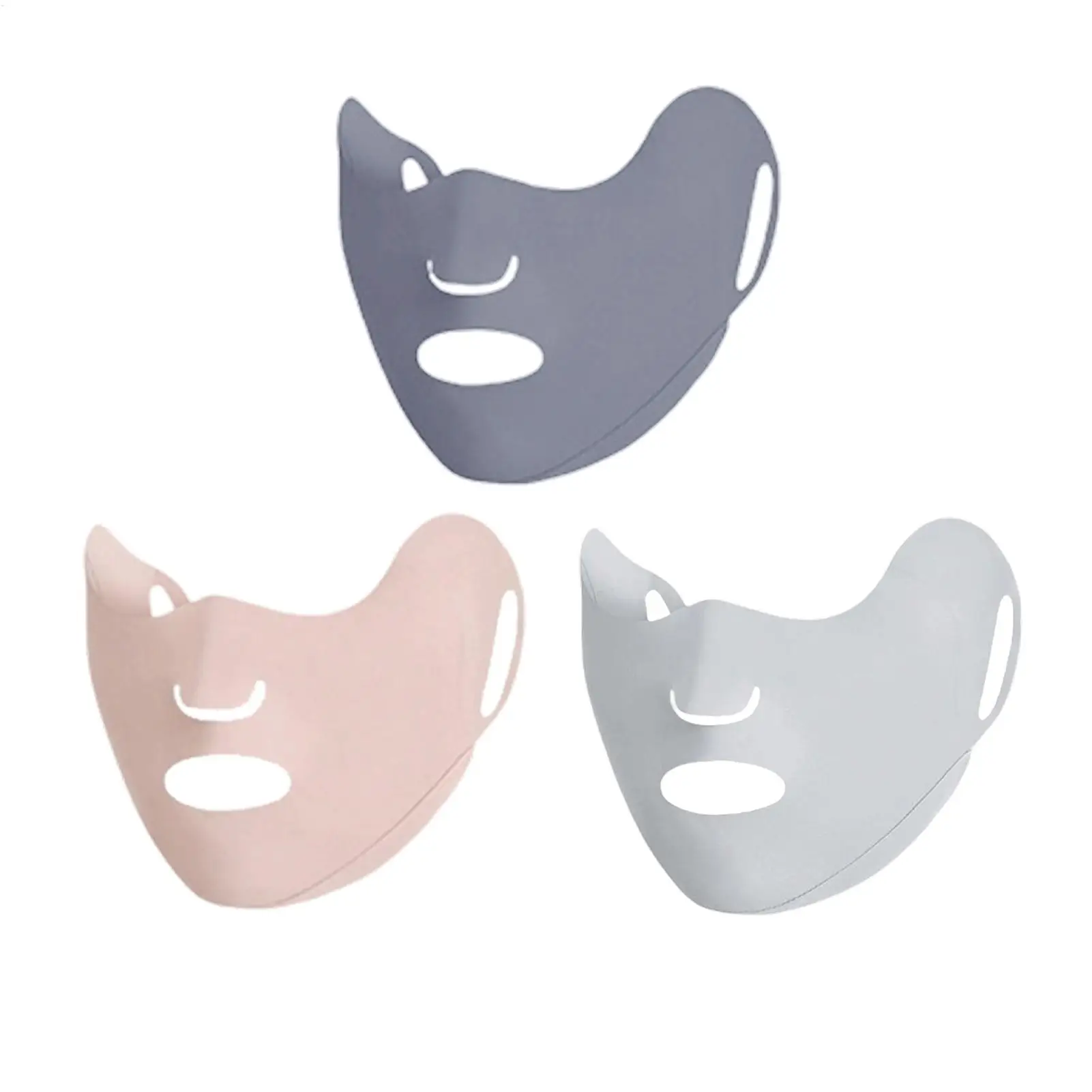 

Sunscreen Face Mask Women's Outdoor Golf Sun Protection Face Cover Summer 3D UV Protection Ice Silk Face Mask Cover Cycling Mask