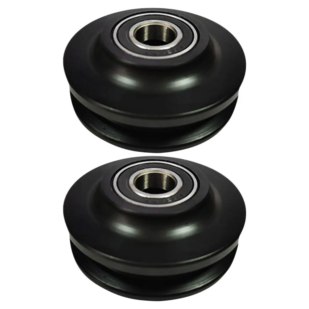 

2Pcs Barn Door Wheel Heavy Duty Sliding Track Quiet Gliding Hardware for Bedroom Office Closet Pom Guide Pulley