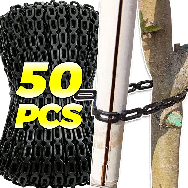 

Многоразовые садовые стяжки-цепи для подвязки растений, регулируемые фиксаторы для деревьев, виноградных лоз и кустарников, гибкие крепежные ремни