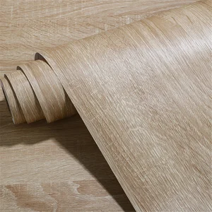 Wooden grain PVC self -adhesive wallpaper, 3D stickers for the cabinet, table, cabinet, furniture, home decoration, 40cm Main Main Sales Pelicula for Wood Table - №5