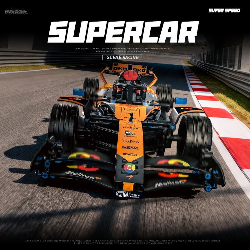 新しいf1レーシングカー-マクラーレンmcl39-メカニカルグループ-1-10-スポーツカーモデル-42228-男の子向け組み立て式子供用ブロック玩具