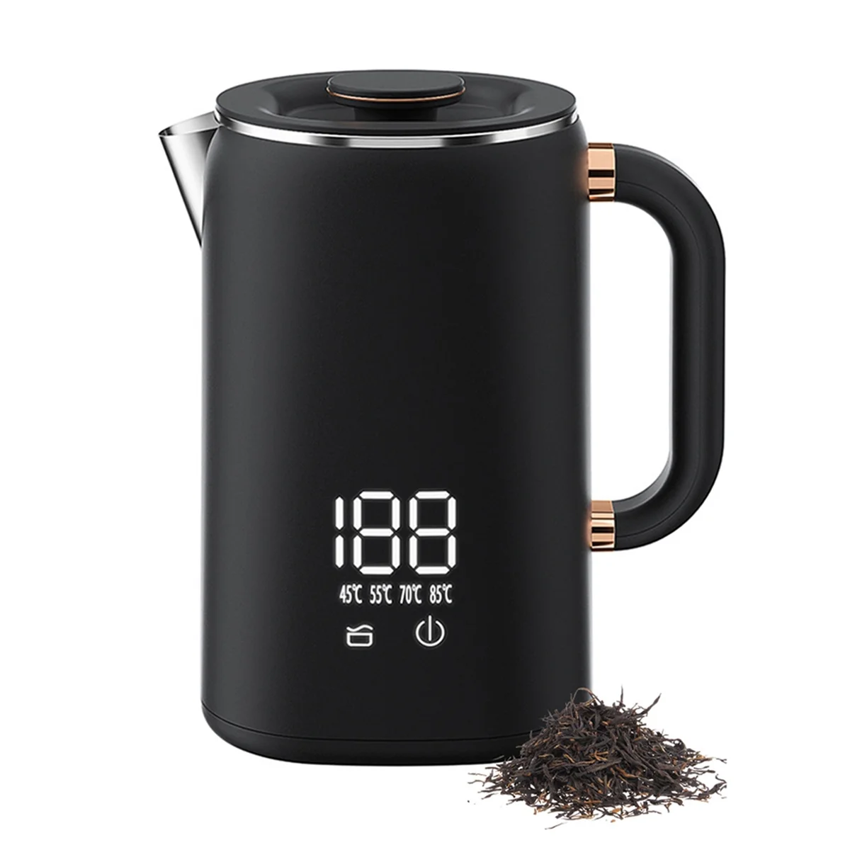 

NEW Electric Kettle Suitable for Making Tea and Coffee,Digital Display Temperature Control DoubleLayer Insulation Kettle(US)