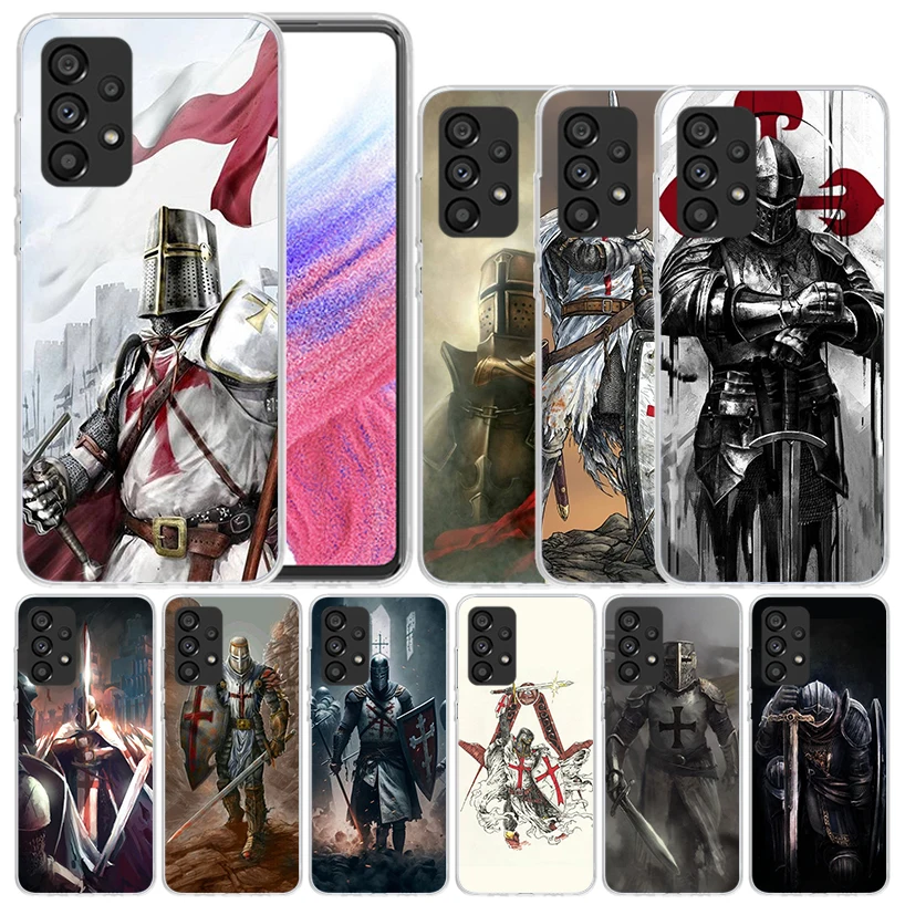 Knights Templar Crusades for Samsung Galaxy A16 A26 A36 A56 A15 A14 A55 A54 Phone Case A13 A53 A25 A35 A24 A34 A23 A33 A05S A16 